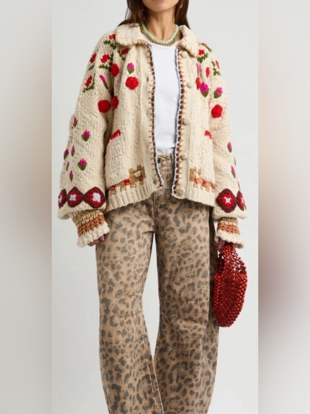 Free people rosebud cardigan